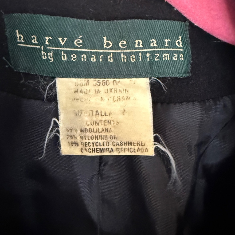 Harve Benard Wool Classic Black Women's Blazer - Picture 5 of 5